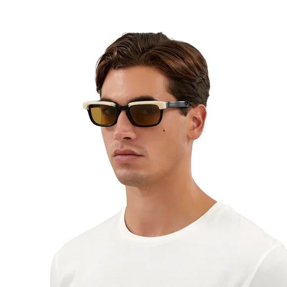 NEW GUCCI UNISEX SQUARE SUNGLASSES GG1166S 001BLACK BEIGE GUCCI SUNGLASSES